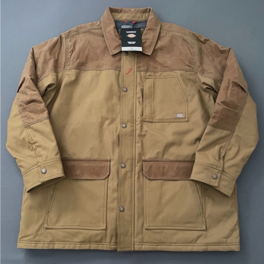 Dickies Men's Khaki and Brown Field Jacket